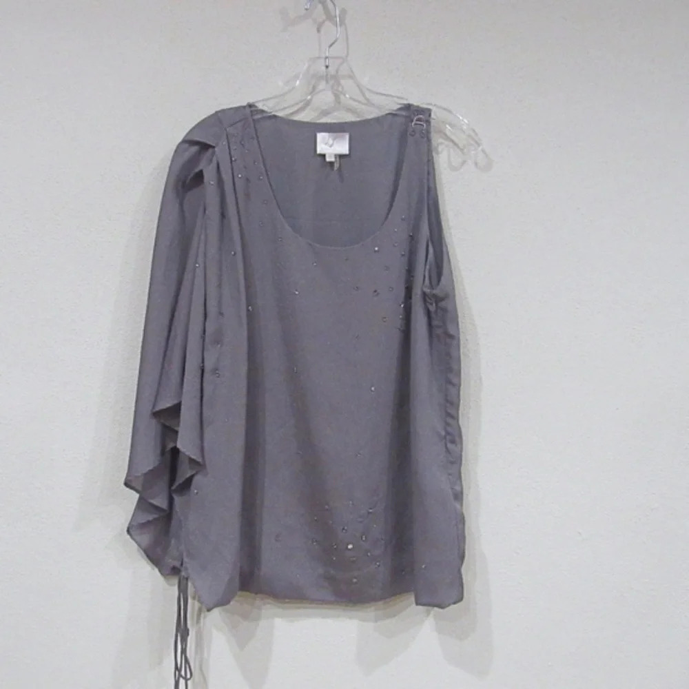 NEW Luluvia Beaded Embellished Blouse Size Large